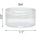 Desenda 5ml Clear Round Travel Sample Jar Pots - 20 Pieces for Women - Creams and Make-up Sample Containers - Buy Online on GoSupps.com