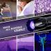 UV Torch Rechargeable WESLITE Ultra Violet Flashlight with 365nm & 395nm LED Black Light Zoomable Pet Urine Detector Double UV Light Source Torches for Resin Curing Pearls and Jewels Verification - Buy Online on GoSupps.com
