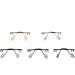 Mayabi Metal Replacement Nose Bridge - 10 Pcs Stainless Steel Glasses Pad Holder - Gold & Bruin Borderless Frame - Buy Online on GoSupps.com
