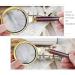 Magnifying Portable Handheld 10X Magnifying Glass 60mm 70mm 80mm 90mm Retro Handle Magnifier Eye Loupe Glass (Color : As pic4 Size : 10X) Good Times - Buy Online on GoSupps.com