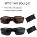 Wrap Around Bifocal Sunglasses for Men & Women - 2 Pairs Outdoor Sports Sun Reading Glasses | 2.5x Black & Tortoise - Buy Online on GoSupps.com
