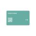 Social Master Digital Business Card Plastic Wallet Sized NFC Business Card for Instant Contact and Social Media Sharing No App Required No Fees iOS and Android Compatible (Aqua White)