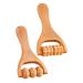 CABILOCK 2ST HandRoller Massage foot massage roller neck neck massage device trigger point stick roller massage ball roll Massage accessories neck roll -roll face wooden leg roller