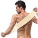 Natural Loofah Sponges Back Scrubber - Exfoliating Body Pad with Strap for Bath & Shower - 100% Eco-Friendly Loofah Towel - Buy Online on GoSupps.com