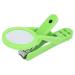Deluxe Nail Clipper with Magnifier Stainless Steel Adjustable Fingernail Toenails Cutter with Magnifying Glass for Elderly Children(green)