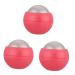 Frcolor 3st hand massage ball muscle ball foot massage device for feet body massage devices portable massage device ice massage device self-massage device hand tools roll pink face fitness ABS
