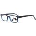 Sightline Multifocal Progressive Reading Glasses for Men and Women Narrow to Regular Fit 6005 Blue 2.5 x