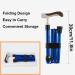 Forearm Crutch/Cane Folding Crutches for Adults Multifunction Crutch 5 Steps Height Adjustable Non Skid Rubber Tips That Acts As A Extra Balance Strong Performance Cane. (1 Pcs) (2 Pcs) Warm as Ever - Buy Online on GoSupps.com
