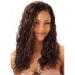 Wig Long Cure Wavy Dark Brown Power Middle part 24-inch-synthetic hair-women wigs Synthetic full wig with free WIG Cap (Brown)