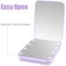 Wobsion Compact Magnifying Mirror with Light - 1x/3x, Handheld, 2-Sided, Magnetic Switch, Foldable - Travel Makeup Mirror, Pocket Size - Purple, Ideal Gift for Girls - Buy Online on GoSupps.com