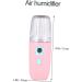 1pc Hydrating Instrument USB Face Moisturizing Shrink Pores Humidifier Water Mist Sprayer Shower Steamers Steamer Pot Nano Face Moisturizer Beauty Instrument Eyelash Abs 11X3.6X3.6cm Pink - Buy Online on GoSupps.com
