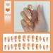24Pcs/Set Press On Nails Mid Length Freshing cute and sweet grapefruit False Nails Acrylic Fake Nails Full Cover Nails Tips Artificial Finger Manicure Press on nails for Women and Girls - Buy Online on GoSupps.com