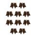 eexuujkl 10 Set of Large Hair Band Bow Knot Thick Stretchy Ornaments Decorative Ponytail Holder Bobbles Scrunchies for Women Accessories Brown Brown 10Set