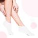 Silicone Foot Socks for Women - Moisturizing Covers for Dry Cracked Feet | Soft Silicone Foot Care (White - Buy Online on GoSupps.com