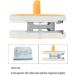 Window Cleaner Wipers Double-Side Glass Cleaner Window Cleaner Glider Washing Brush Equipment Glass Wiper Cleaning Tool for High-Rise and Car Glazed Windows Thickness (A White 18 - Buy Online on GoSupps.com