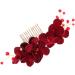 Housoutil 1pc Women Hair Accessories Accesorios Para Wedding Decoration Girl Hair Clips Hair Clips for Men Hair Accessories for Girls Rhinestone Headpiece Comb Red Korean Bride - Buy Online on GoSupps.com
