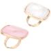 Minkissy Resin Marble Nail Art Ring Palettes 2 Pieces Mini Finger Ring Plates Nail Art Makeup Mixing Palette DIY Colour Boards for Drawing Colour Style 4 - Buy Online on GoSupps.com