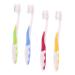 Minkissy toothbrush with soft bristles 4 pieces toothbrush with soft bristles mouth care tools oral toothbrush soft mouthwear silver ions rouge child