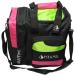 Pyramid Path Deluxe Single Tote Bowling Bag - Hot Pink/Lime Green - Large Shoe Compartment - Fits Up To US Men's Size 15 - For Bowling Ball & Accessories - Buy Online on GoSupps.com