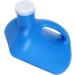 Male Urinal 3000ML Large Male Urinal Portable Screw Cap Pot Mouth No Odor Mens Potty Pee Bottle Collector Travel Toilet Blue