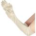 NQEUEPN Women Long Gloves Long Elbow Satin Gloves 21" Stretchy 1920s Opera Gloves Hand Care Moisturizing Gloves for Women Girls Evening Party Dance (Beige) - Buy Online on GoSupps.com