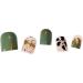 Square False Nails Short Detachable Glue Included Full Cover Green Gold Leopard Print French Press on Nails 24 Pieces Nail Art Tips for Nail Salons and Women DIY Nail Art - Buy Online on GoSupps.com