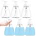 6 Pack 10oz/300ml Foaming Soap Dispenser Refillable and Eco-Friendly Liquid Soap Pump Bottles Perfect for Liquid Soap Foaming Hand Soap on Kitchen and Bathroom Sinks