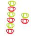 ibasenice 8 Pcs Silicone Bottle Handle Silicone Bottle Handle Bottle Grip Handle Nursing Bottle Handle Bottle Handles Milk Child Feeding Bottle 13.00X7.00X6.50CMx4pcs Assorted Colorx4pcs