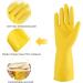NED Tendon Latex Gloves Thickened Housework Waterproof Gloves Dishwashing Wear Resistant Plastic Gloves Kitchen Reusable Dishwashing Gloves Rubber Cleaning Gloves Yellow 3 Pairs-L - Buy Online on GoSupps.com