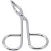 Silver Stainless Steel Eyebrow Scissors Tweezers Elbow Pliers Clip Scissors Flat Tip Tweezers Hair Plucker Hair Removal Tweezers Shave and Hair Removal Tweezers Women's
