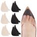 6 Pairs Toe Filler Inserts Adjustable Toe Plug Reusable Shoe Filler(Black+Beige)
