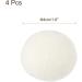 sourcing map 4 Pcs Wool Dryer Balls 1.6 Inches Wool Laundry Dryer Balls for Reducing Clothing Static and Wrinkles White 1.6" White - Buy Online on GoSupps.com