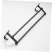 HEMOTON Wall Mounted Hooks Hook Towel Bar Wall Shelf Washcloth Wall Rack Shower Sponge Holder Towel Rack Ledge Take a Bath Black Size 2 - Buy Online on GoSupps.com