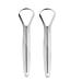 IUYQY Stainless Steel Tongue Scraper Portable Deep Cleaning Professional Reduce Bad Breath Fresh Breath 2 Pack
