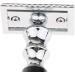 Crody Simplicity Men's 3-in-1 Shaving Brush Set - Stylish Grooming Tool for Black Beards | Professional Rasier Brush 9x15.5cm Silver - Buy Online on GoSupps.com