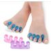Soft Silicone Toe Splitters - 2 Flexible Toe Separators for Pedicure & Bunion Correction - Buy Online on GoSupps.com