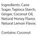 Bali's Best Ginger Chews - Zesty Lemon Flavor (1lb Jar) | 100% Real Ginger Candies - Sweet & Spicy Snacks for Sharing & Gifting - Buy Online on GoSupps.com
