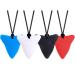 4 PCS Chew Necklace - Shark Tooth Necklace  Nail Biting Treatment for Kids Adults  Teething Necklace  Baby Teething Child Chewing Autism Adult Necklace