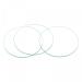 sourcing map 6pcs flat watch glass crystal round lens for watchmaker repair replacement parts 36mm clear