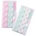 Healeved 2 sets Storage box for colored contact lenses contact lens container Contact lenses Case eye contact case portable contact case macaron storage box showcase travel pp light green 14.5x8.2cm