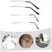 Iwowhero Replacement Glasses Legs | Universal Metal Spare Parts for Sunglasses & Eyeglasses - 2 Pairs for Men & Women - Buy Online on GoSupps.com