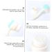 HAPINARY 1pc Face Brush Face Soap Brush Silicone Brush Facial Brush Handhled Face Skincare Removal Brush Hand Held Face Makeup Remover Brush Deep Cleaning Fiber White Beauty Tools - Buy Online on GoSupps.com