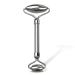 Stainless Steel Facial Roller - Metal Face and Eye Roller Gua Sha Facial Tools Stainless Steel Reduce Puffiness Cooling Dual Sided Stainless Steel Facial Roller Massager