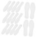 FRCOLOR 20 Pairs Sweat-Absorbing Insoles Women Shoe Inserts Summer Sneakers for Women Summer House Shoes for Women Athletic Shoes for Men Toilet Paper Massage Men and Women White White 25.00X8.00X0.20CM