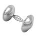 Miza Sterling Silver Baby Rattle - Plain Dumbbell Design - Buy Online on GoSupps.com