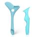Eyeliner Stencils Aid 2 Pcs Silicone Eyeliner Tool Eyeliner Applicator Tool for Eyelash Lipstick Eyeliner (Blue)