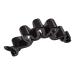 TRI hair clip-stroke hair clamp wavy hair accessories hair gripper hairdressing aid hair clamp metal-free 2.5 x 8 cm plastic