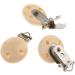 Tubayia 15 Pieces Wooden Pacifier Clip Set | Natural Pacifier Holders for Babies & Children - International Shipping - Buy Online on GoSupps.com