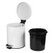 Trash Can 5L Large Capacity Personalized Stylish with Stainless Steel Step for Office Bathroom Kitchen Hotel Garbage Container