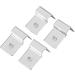 TOPINCN 4Pcs Stainless Steel Aquarium Cover Bracket - Fish Tank Glass Clips for 5mm Lid Support - Buy Online on GoSupps.com